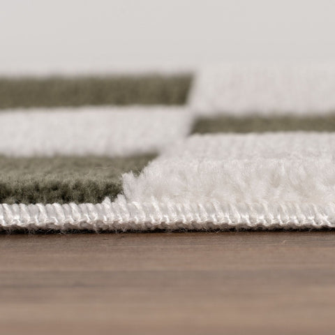 Loft Checkerboard Green Rug