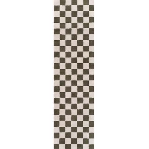Loft Checkerboard Green Rug