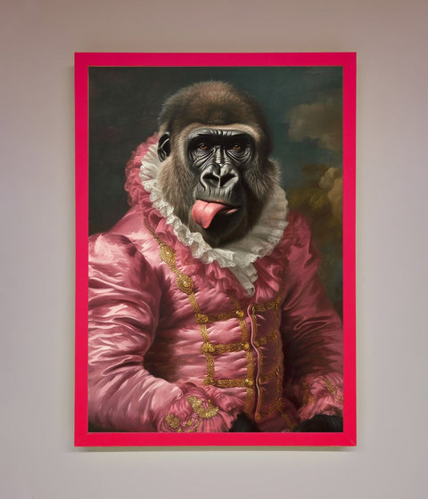 Cheeky Gorilla Framed Poster