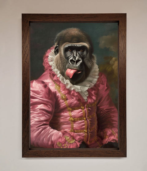 Cheeky Gorilla Framed Poster