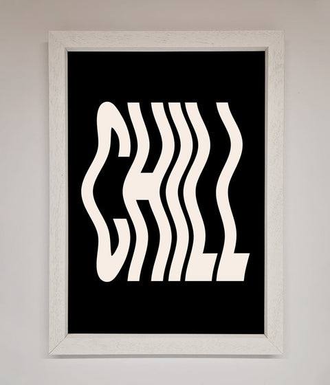 Chill Black Framed Wall Art