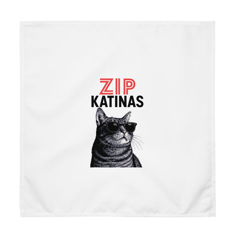 Cats with Character set of four different white cloth napkins – ZIP KATINAS sunglasses cat