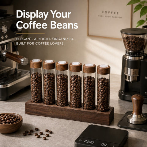 Walnut Coffee Bean Cellar