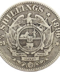 Coin South Africa 1896 2 1/2 Shilling ZAR Paul Kruger silver