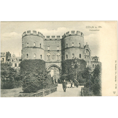 Cologne, Germany - Hahnentor (Hahnen Gate) Postcard Early 20th Century