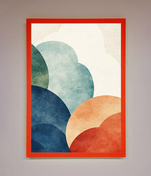 Colour Clouds Framed Wall Art