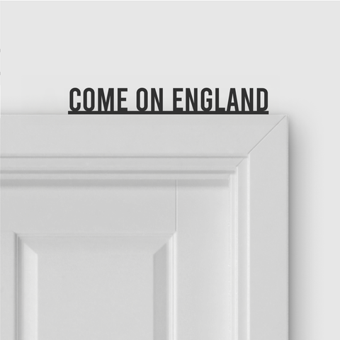 COME ON ENGLAND door topper and door tag