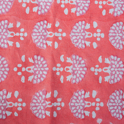 NEW FAN CORAL hand block printed tablecloth