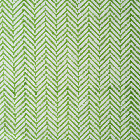 CHEVRON GREEN set of 6 cotton napkins