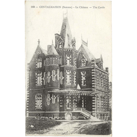 Contalmaison (Somme) - Le Château France Postcard Vintage