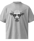 Cool Bull with Sunglasses Unisex organic oversized high neck t-shirt