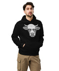 Cool Bull with Sunglasses Unisex oversized hoodie
