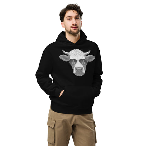 Cool Bull with Sunglasses Unisex oversized hoodie