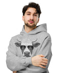 Cool Bull with Sunglasses Unisex oversized hoodie