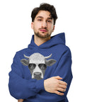 Cool Bull with Sunglasses Unisex oversized hoodie