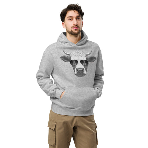 Cool Bull with Sunglasses Unisex oversized hoodie