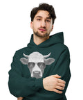 Cool Bull with Sunglasses Unisex oversized hoodie