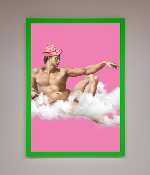 Cowboy On A Cloud Framed Poster
