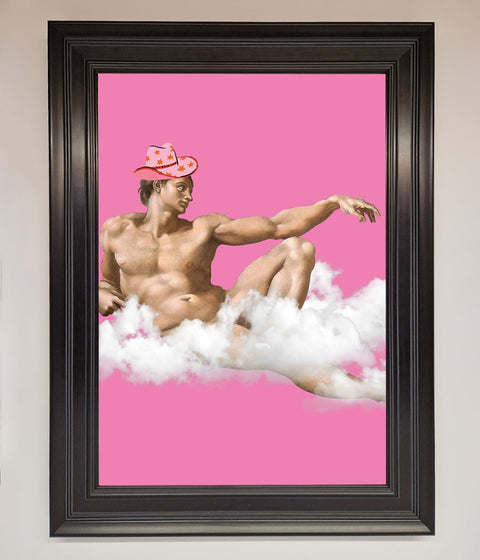 Cowboy On A Cloud Framed Poster