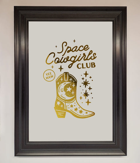 Cowgirl Boot Foil Print