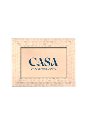 Cream and Beige Patterned Photo Frame 6x4"