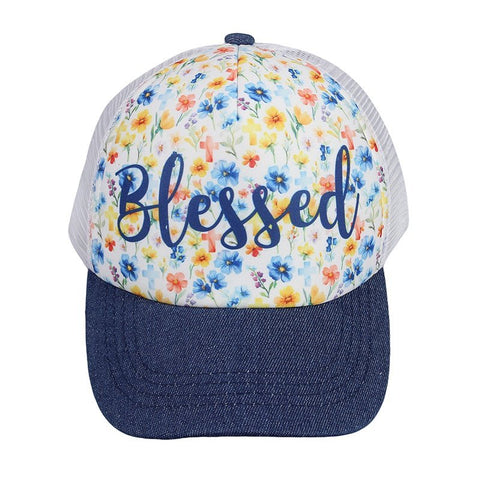 Cross Floral Blessed Cap