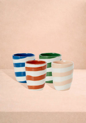 Gorgeous Striped tumblers (Cinco de Mayo) - Set of 4