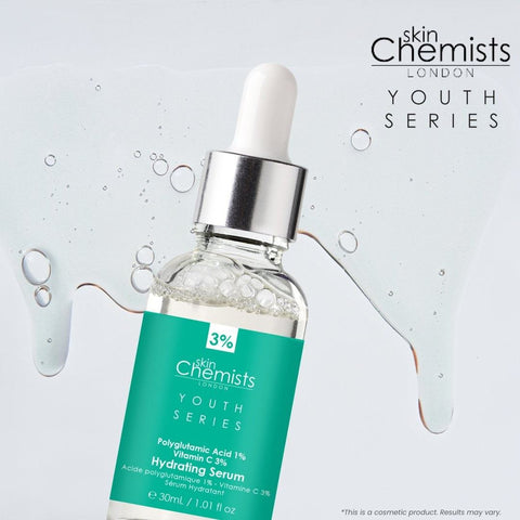 Hydrating Serum Polyglutamic Acid 1%, Vitamin C 3% 30ml