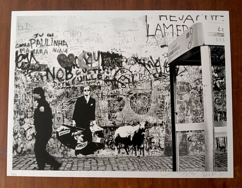 Blek Le Rat (1951) & Shepard Fairey (1970) & Sybille Prou (1965) - The Man Who Walks Through Walls