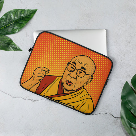 Dalai Lama Pop Art Style Laptop Sleeve