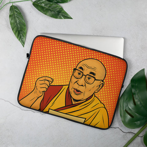 Dalai Lama Pop Art Style Laptop Sleeve