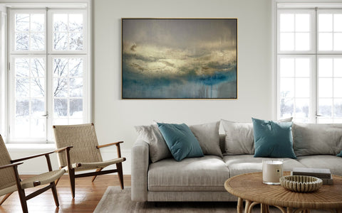 Francis Art Studio - Turquoise Dream in Gold- XL
