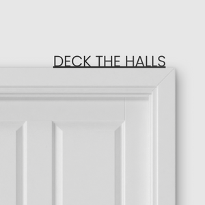 DECK THE HALLS door topper and door tag