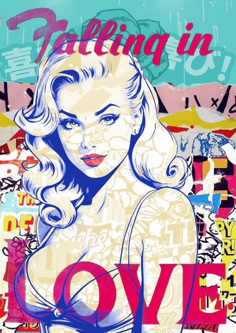 DELGALLO - Falling in love, Street Art (XL)