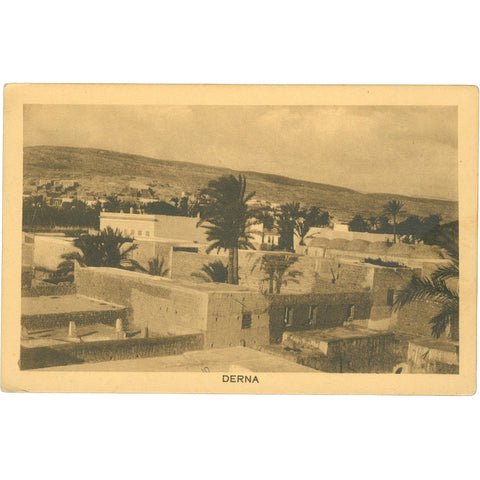 Derna, Libya– City View, Early 20th Century Postcard