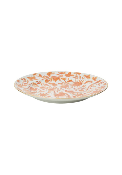 Sacred Bird and Butterfly Mottahedeh Archival Revival Dessert Plates  - Set of 4