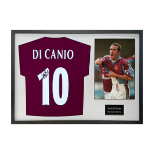 Paolo Di Canio Signed West Ham Shirt Classic Frame