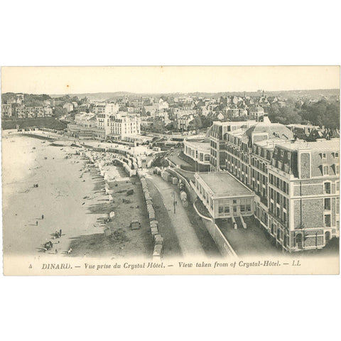 Dinard, France – View from Crystal Hotel – Postcard Early 20th Century