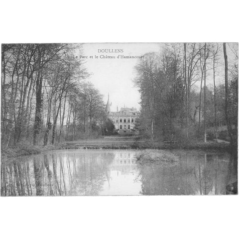 Doullens, France –Park and Hamancourt Castle Postcard