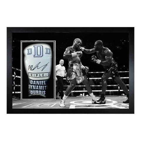Daniel Dubois v Fabio Wardley Signed White Glove Iconic Frame