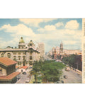 Durban, South Africa City Hall Showing West Street –Mid - 20th Century Postcard