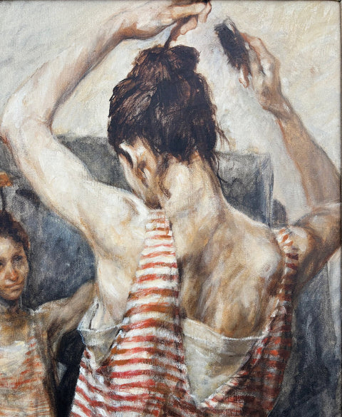 Carl Timner (1933-2014) - Ragazza allo specchio
