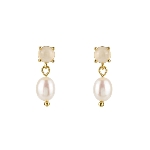 Opal Pearl Drop Earrings
