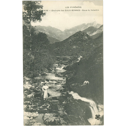 Eaux - Bonnes, France – Gave du Valentin in the Pyrenees – Postcard