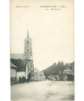 Éclusier - Vaux, France – The Church During World War I – Postcard