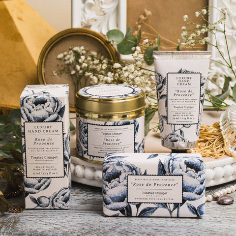 Rose de Provence Candle in a Matt Gold Tin