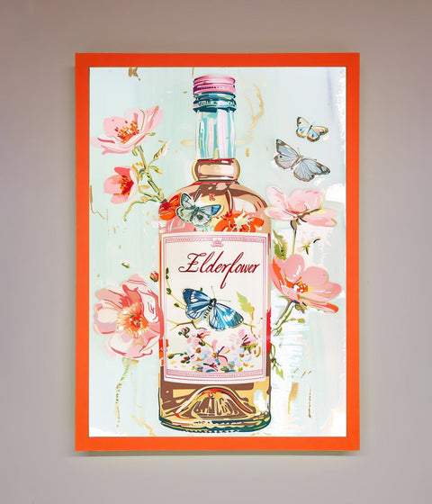 Elderflower Wine Framed Wall Art