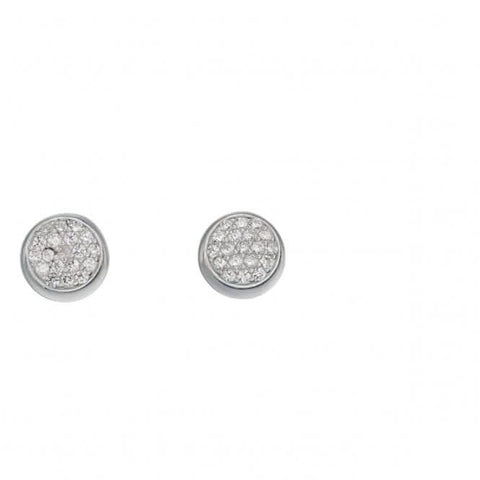 Elements Silberne Ohrstecker mit Zirkonia-Pavé E5522C