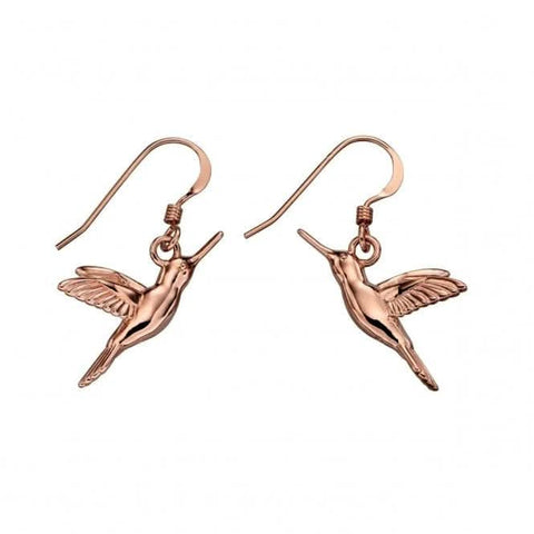 Elements Silber-Roségold-plattierte Kolibri-Ohrringe E5726