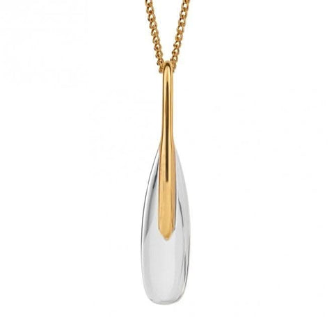 Pendentif allongé plaqué or P5233